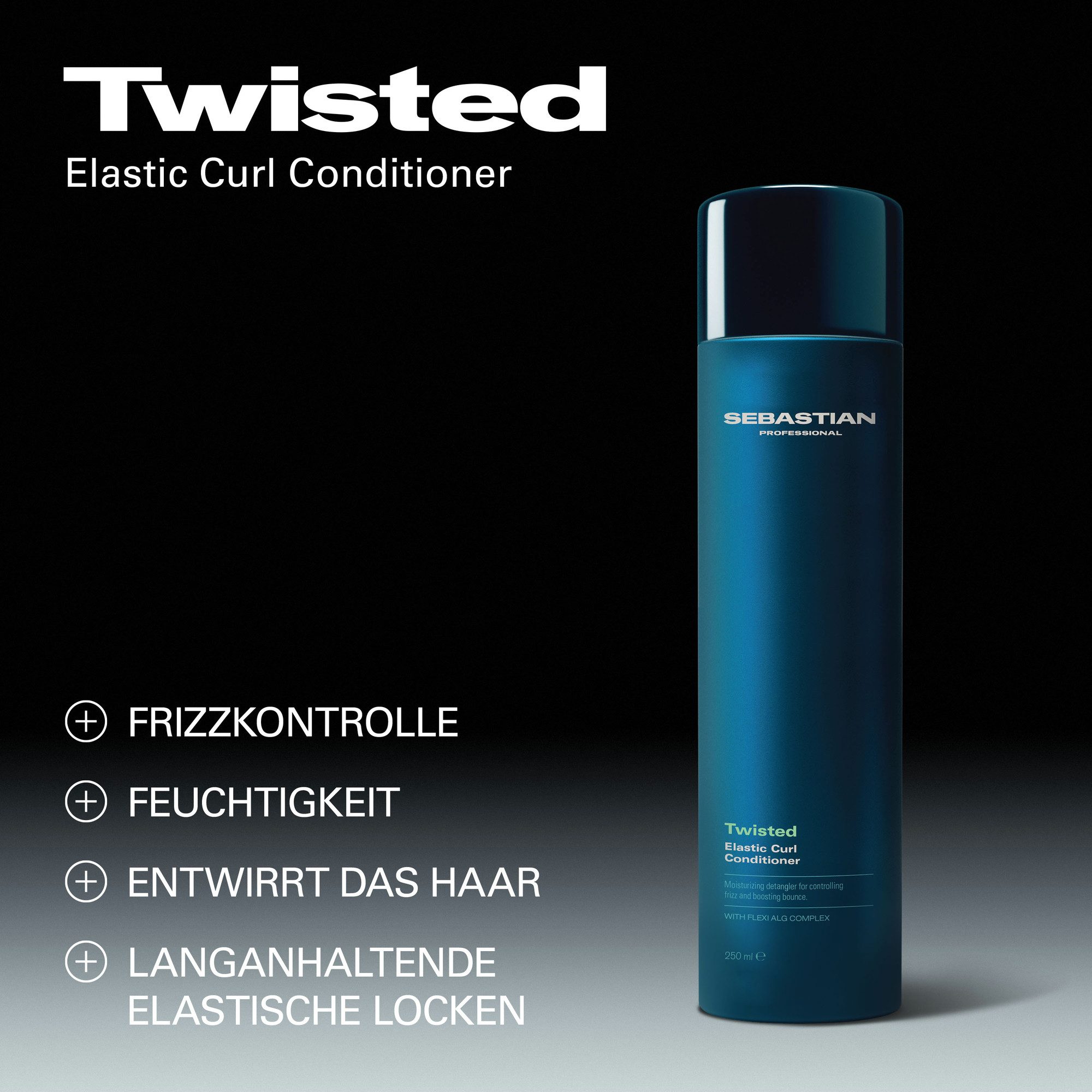 Sebastian Professional Haarspülung Twisted Conditioner, für geschädigtes, glanzloses, trockenes und widerspenstiges Haar