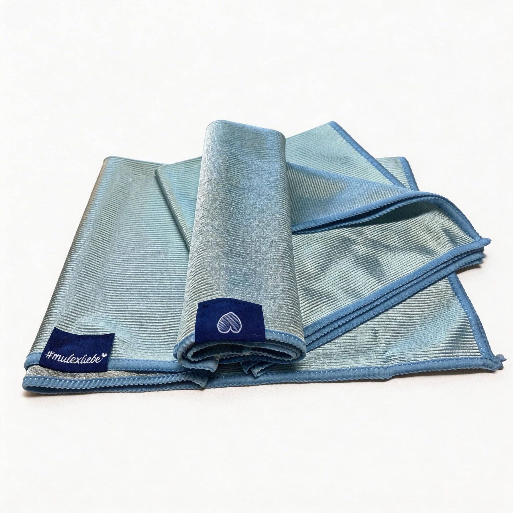 Mulex Mulex Glastücher 3er Set, Multifunktionstücher Mikrofasertuch (Mikrofaser, 39x39 cm, Set, 3-tlg., 3-in-1 Mikrofasertuch, streifenfrei reinigen ohne Reinigungsmittel)