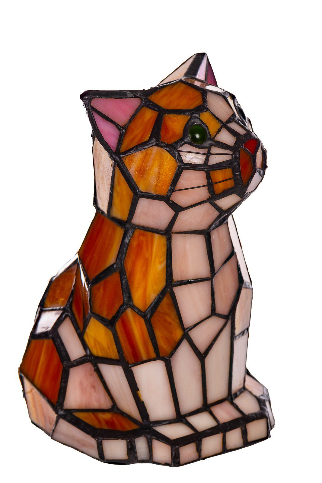 BIRENDY Stehlampe Lampe im Tiffany Style Tiff101 Figurenlampe Katze Glaslampe