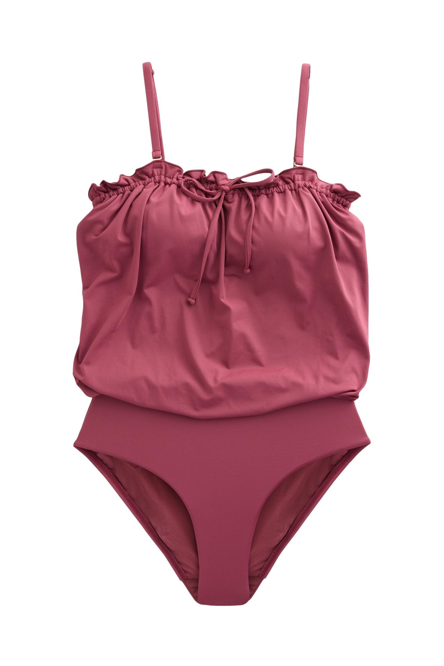 Next Badeanzug Figurformender Blouson-Bandeau-Badeanzug, Rüschen (1-St) günstig online kaufen