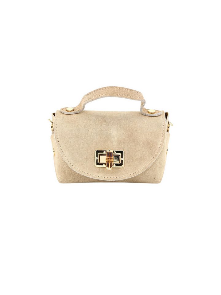 BRISE TASCHE Schultertasche Mini-Schultertasche aus Echtleder mit verstellbarem Riemen (Einzelartikel), Echtleder, Reißverschlussfach, verstellbarer Schulterriemen