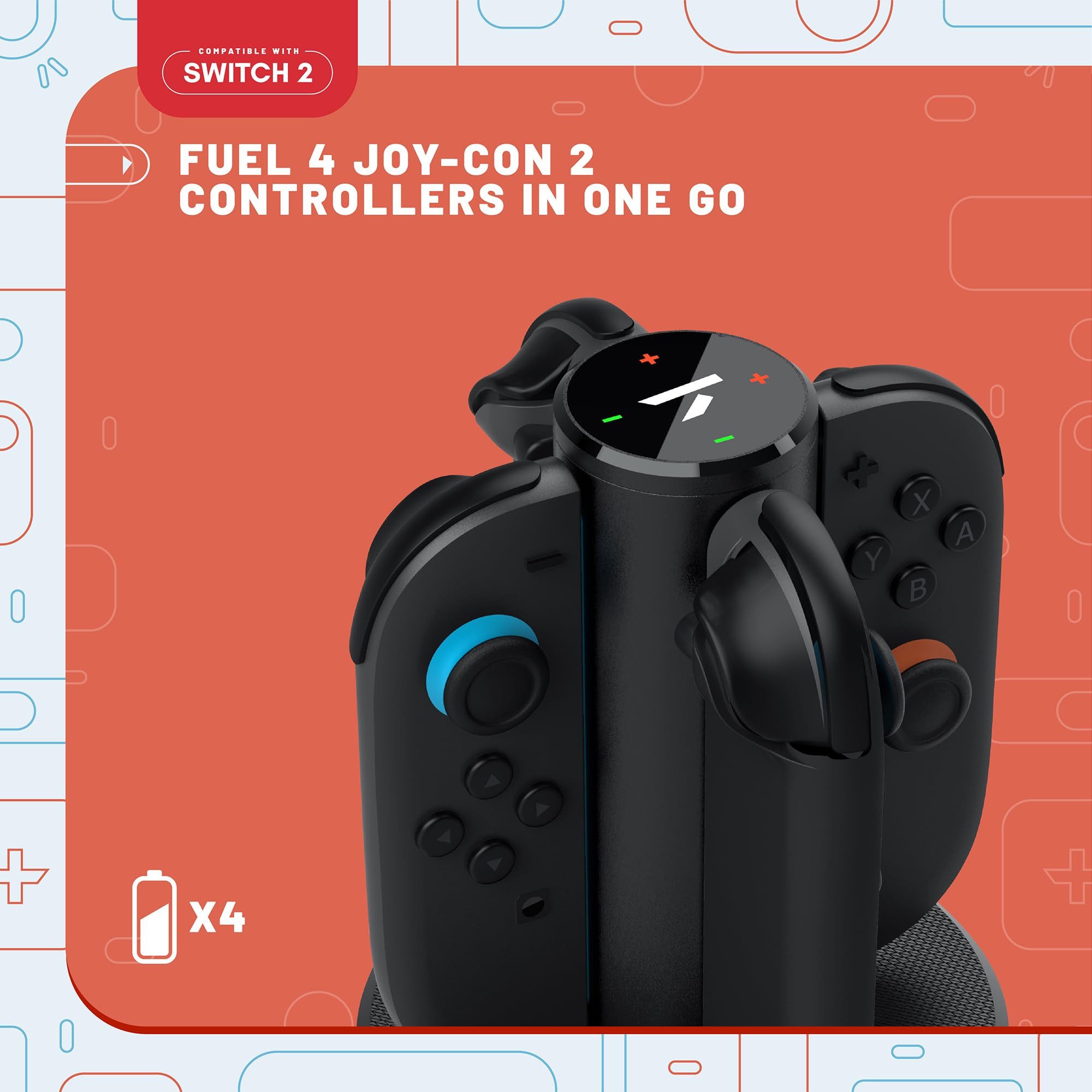 Stealth S2-QCD Ladestation (Ladestation für 4 Controller, magnetisch, USB-betrieben)