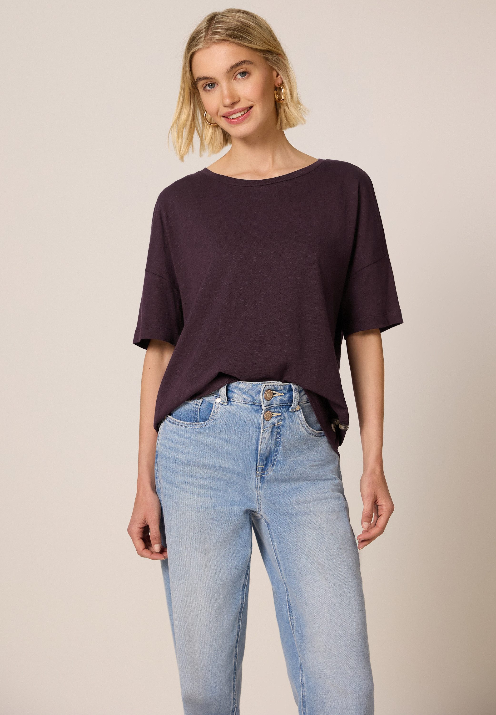 STREET ONE STUDIO T-Shirt unifarben