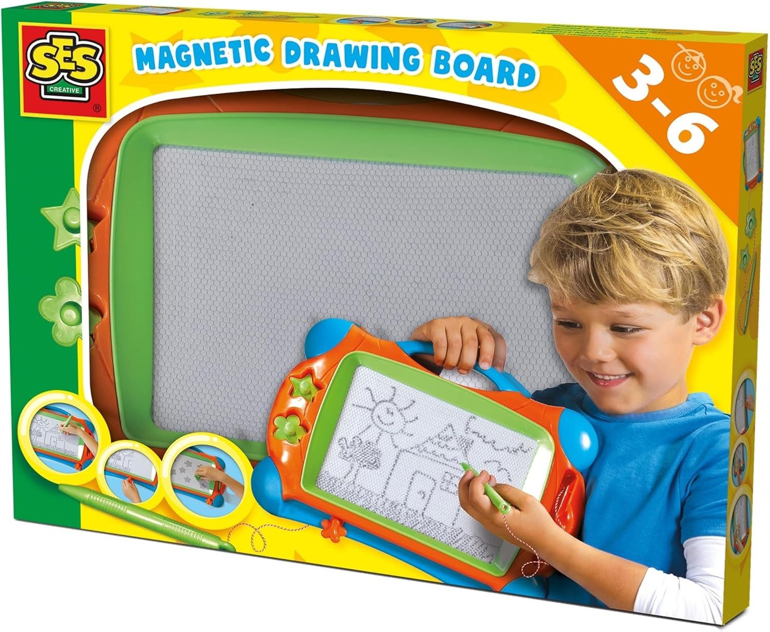 SES Creative Spiel SES Zaubertafel - Magnetische Maltafel für kreative Kinder