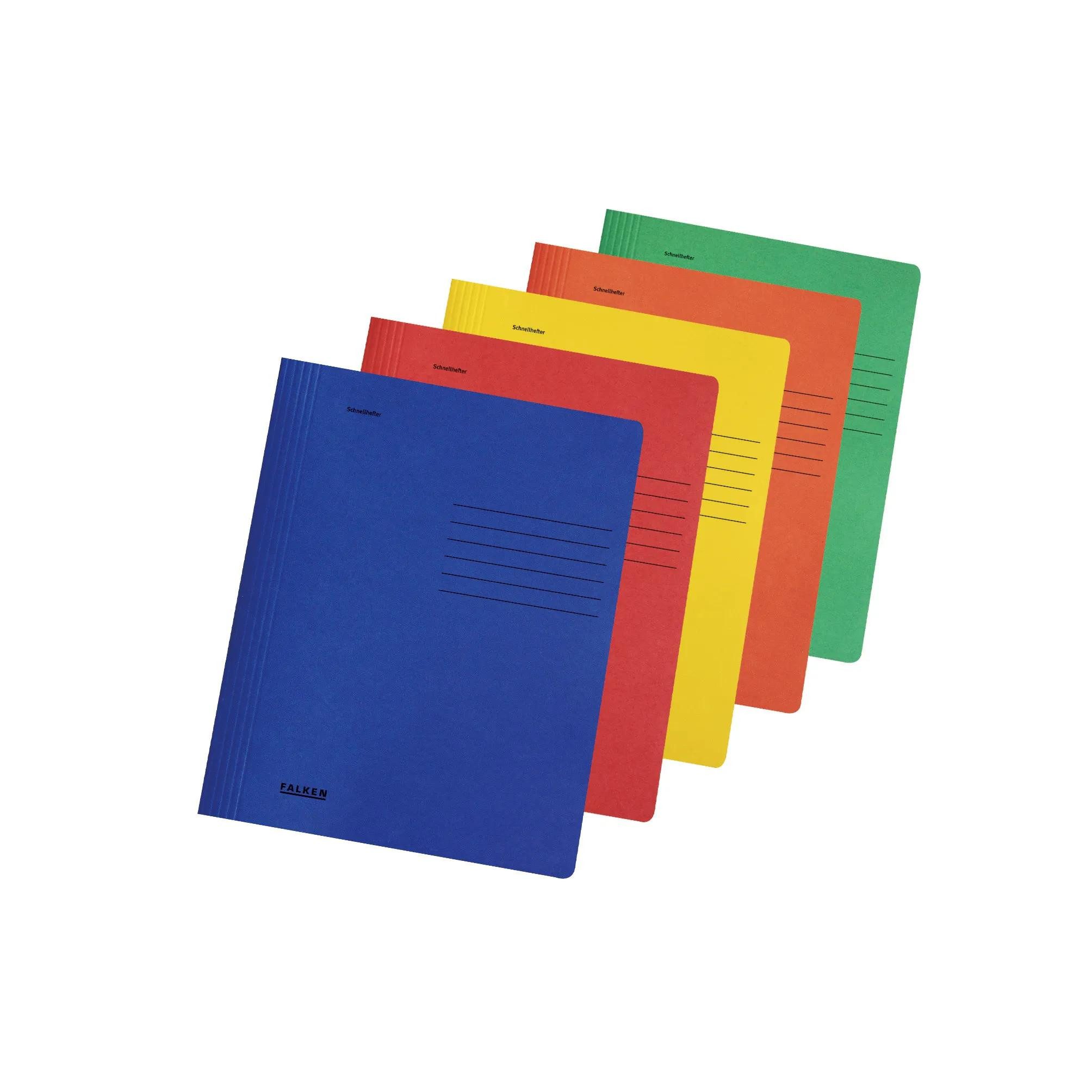 Schreibmappe 100x Schnellhefter Karton A4, intensivfarben, sortiert, 11287737F