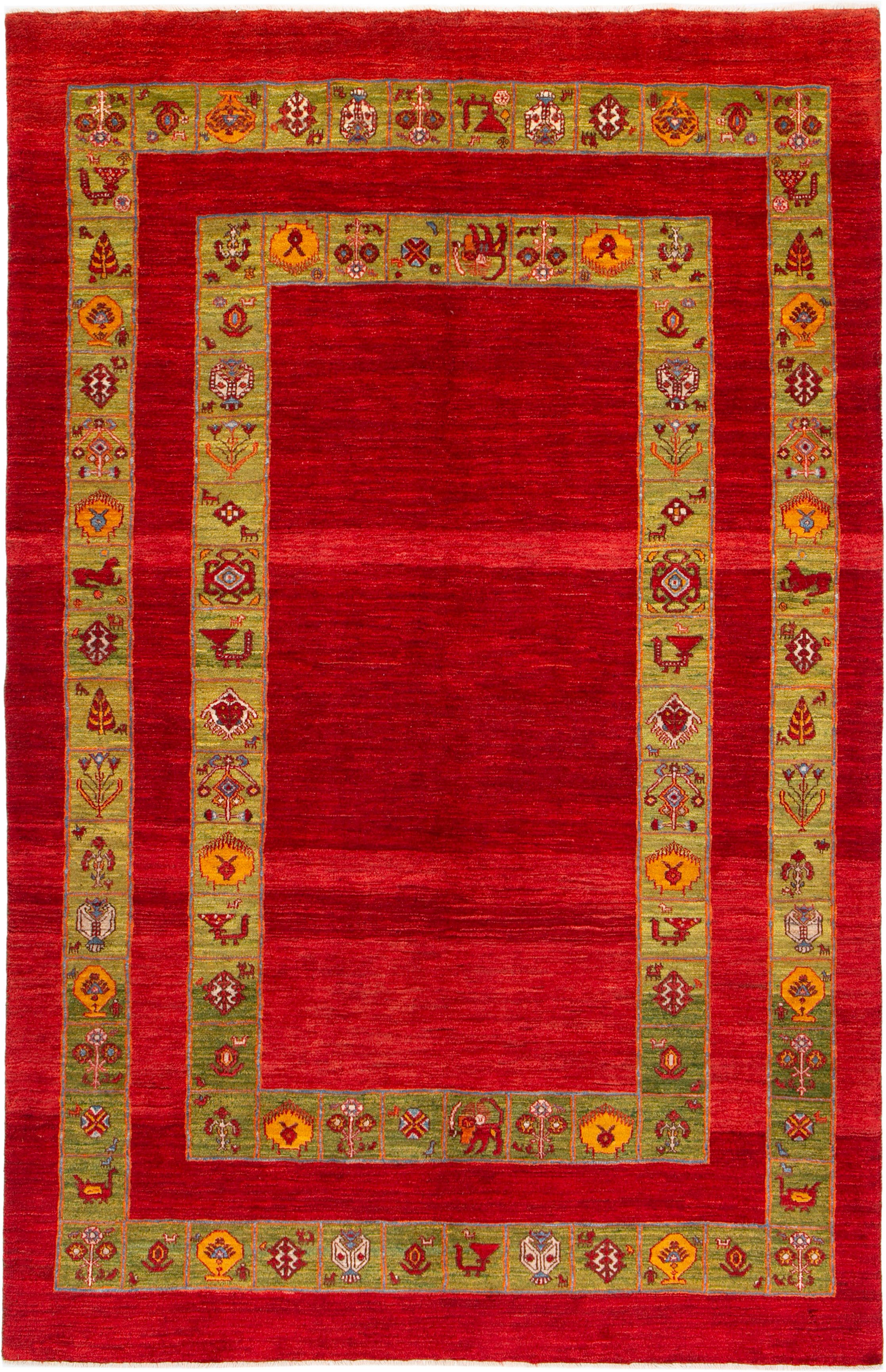 Carpet Avenue Teppich Perser Gabbeh 294x190, Rechteck, Höhe: 9 mm