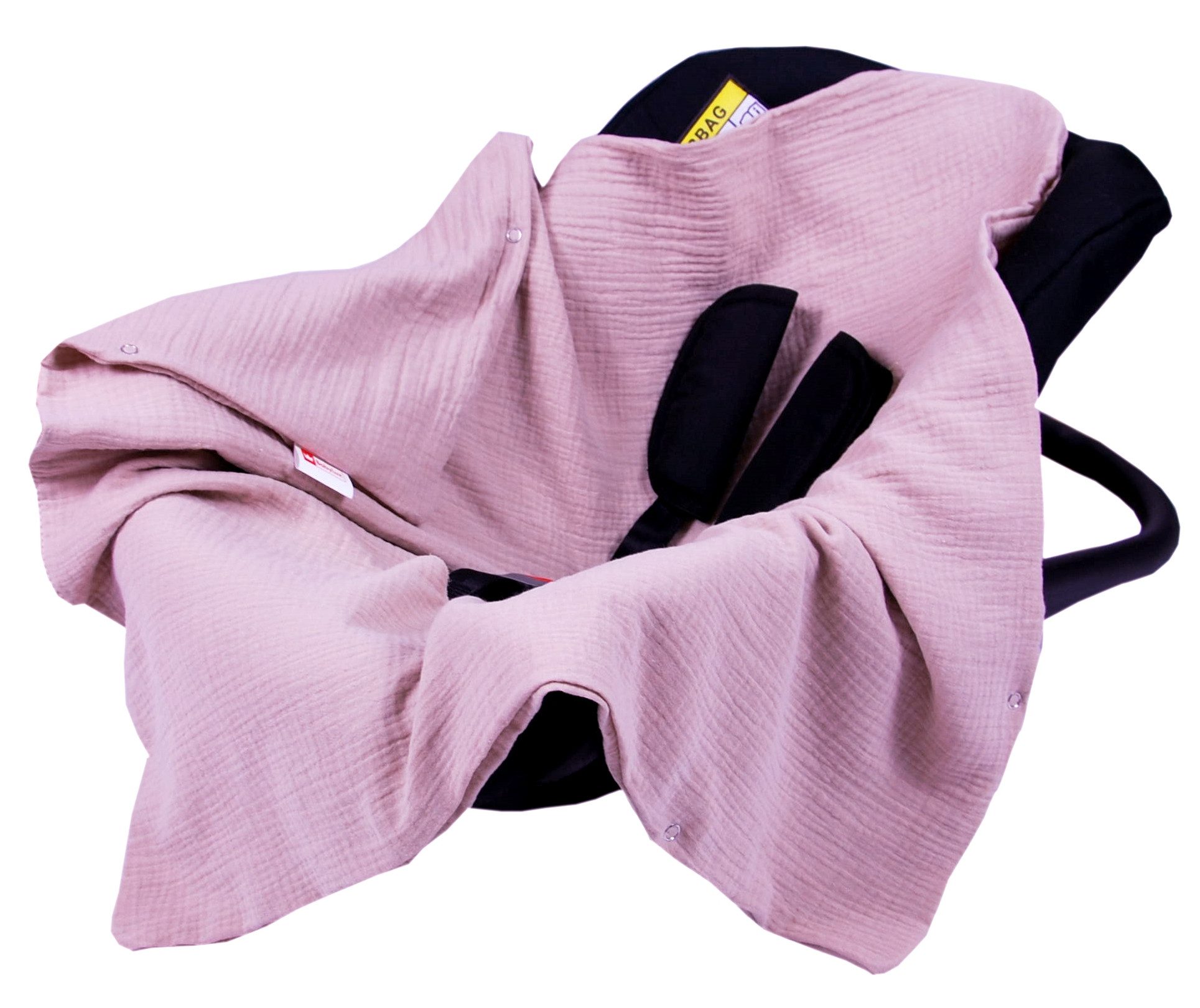 Babyschale Einschlagdecke Babyschale Autositz Babydecke 80x80 cm aus Musselin