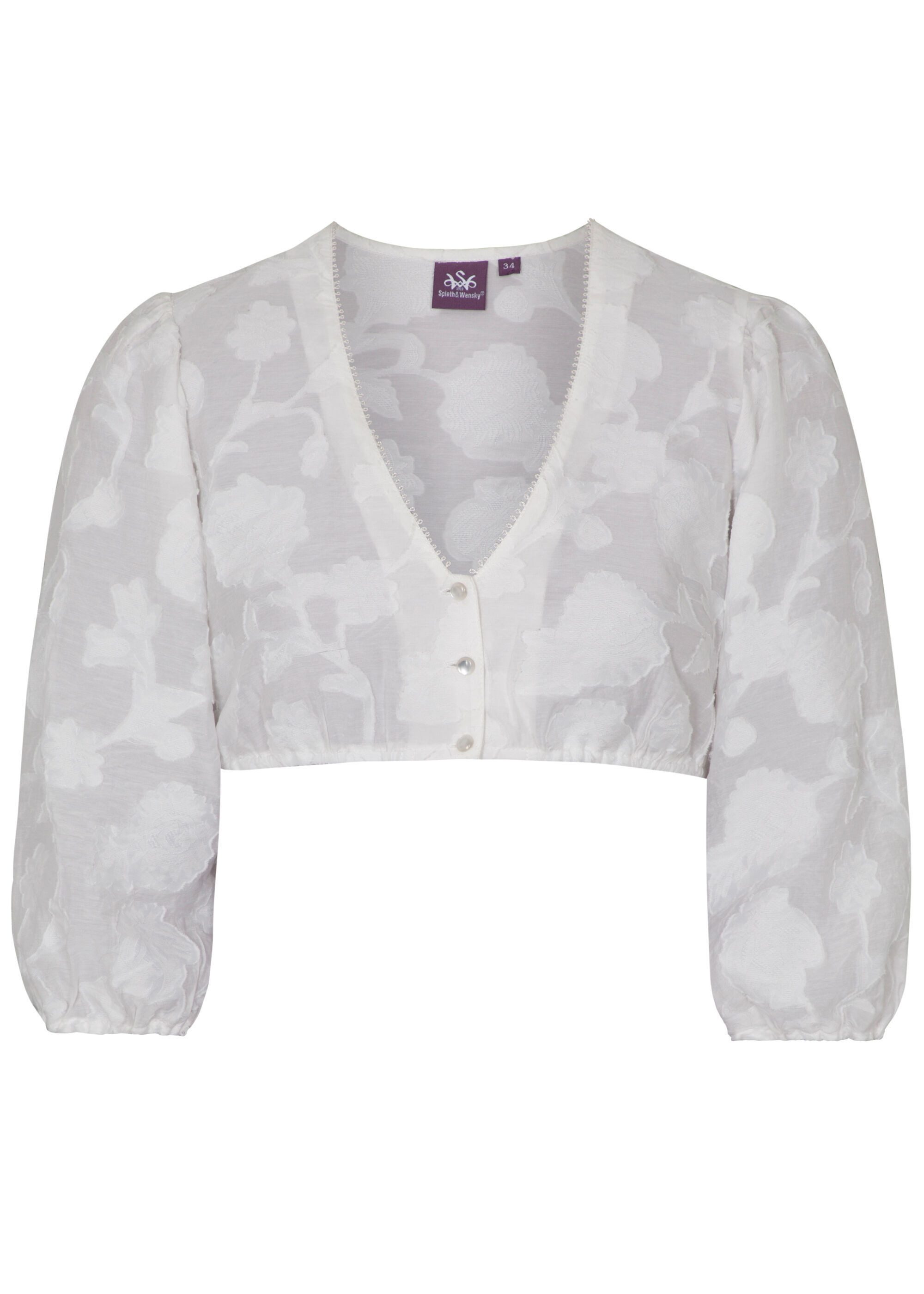 Spieth & Wensky Dirndlbluse Gismara (1-tlg) mit dezenten Blumen-Muster günstig online kaufen