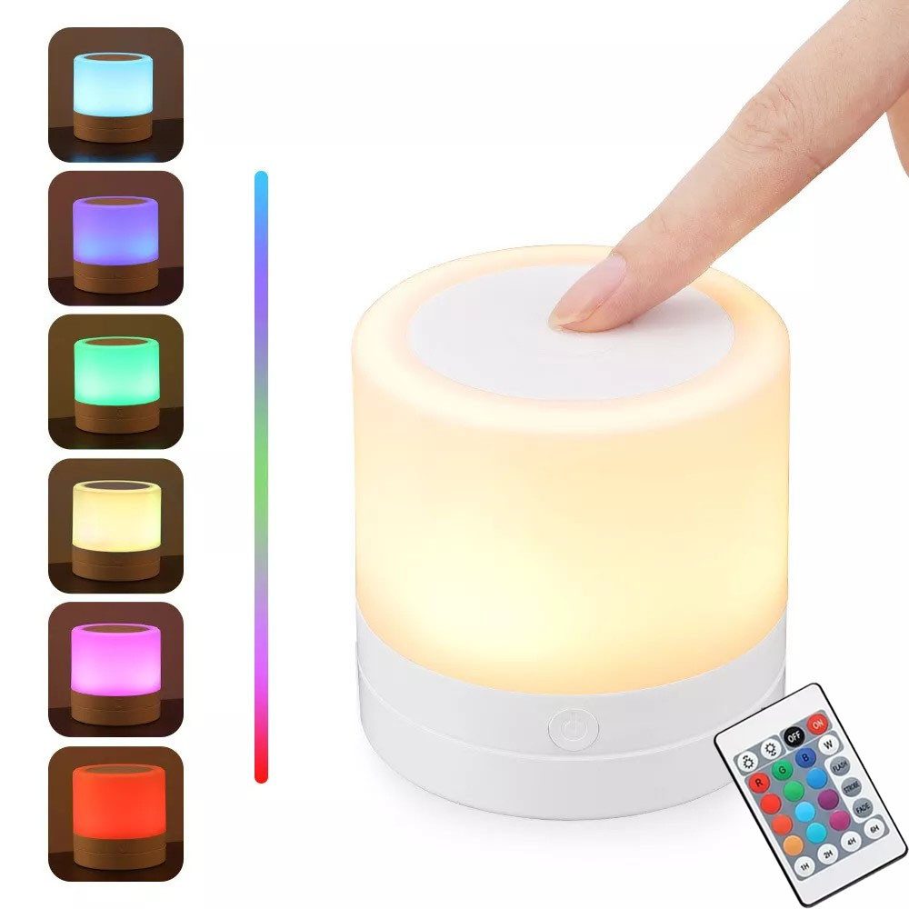 PRIISF LED Tischleuchte LED Nachtlicht Akku Nachttischlampe Kabellos Tischl günstig online kaufen