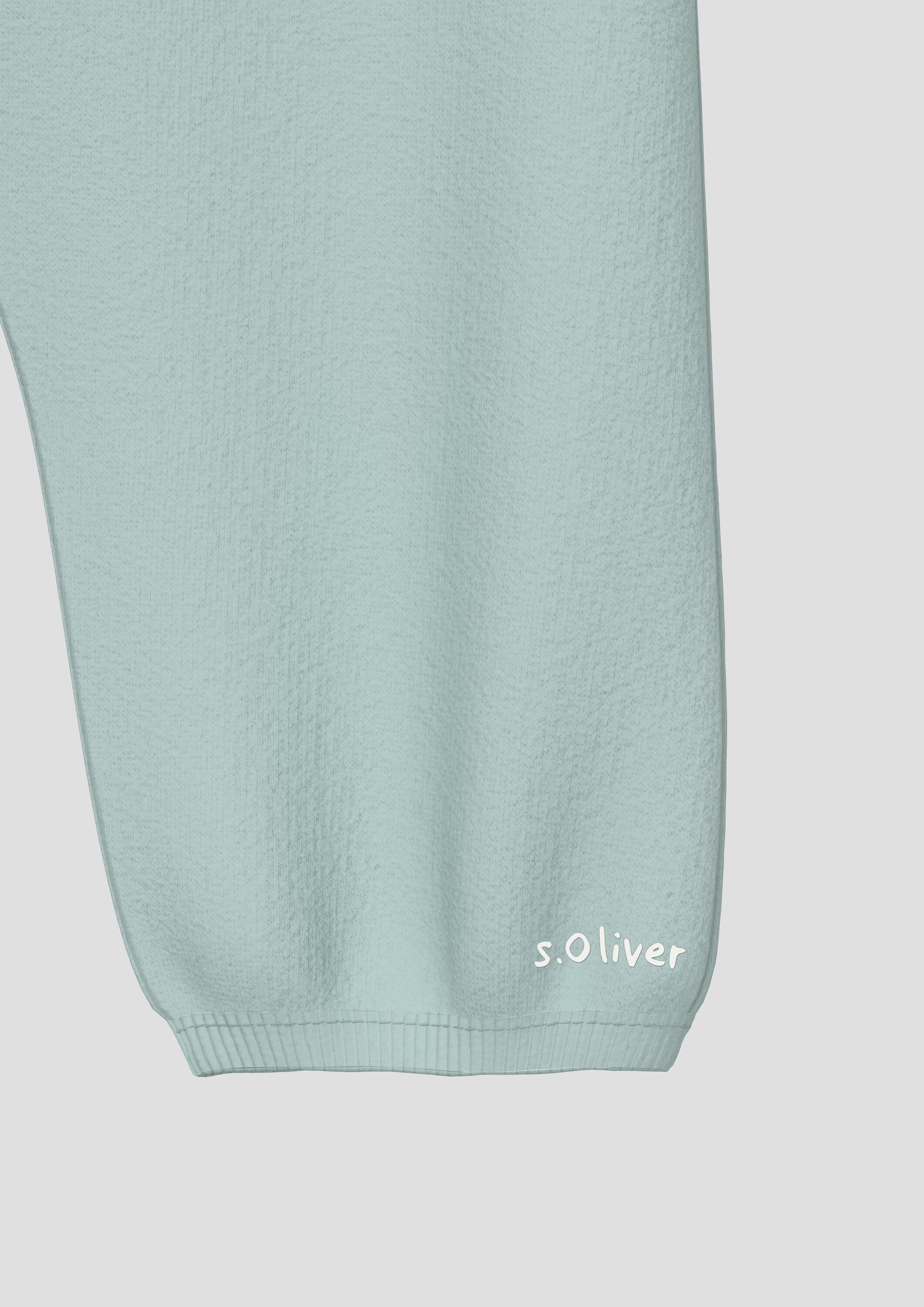 s.Oliver Jogginghose Leggings Unisex Jogpants mit Rippbund im Loose Fit