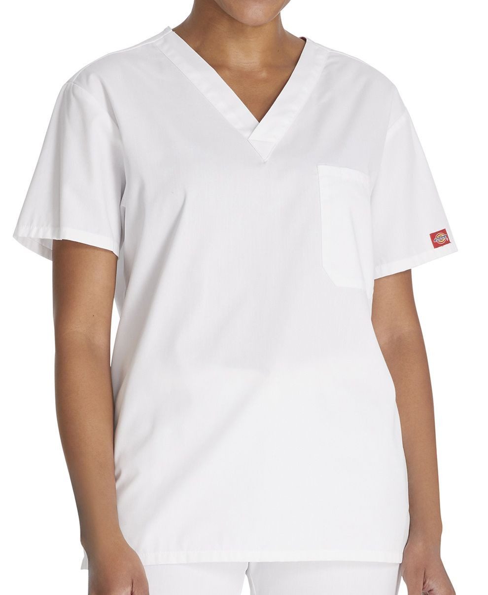 Dickies Funktionsbluse, Schlupfkasack, Unisex Kasack, EDS Scrubs Unisex Pflegekasack mit Brusttasche
