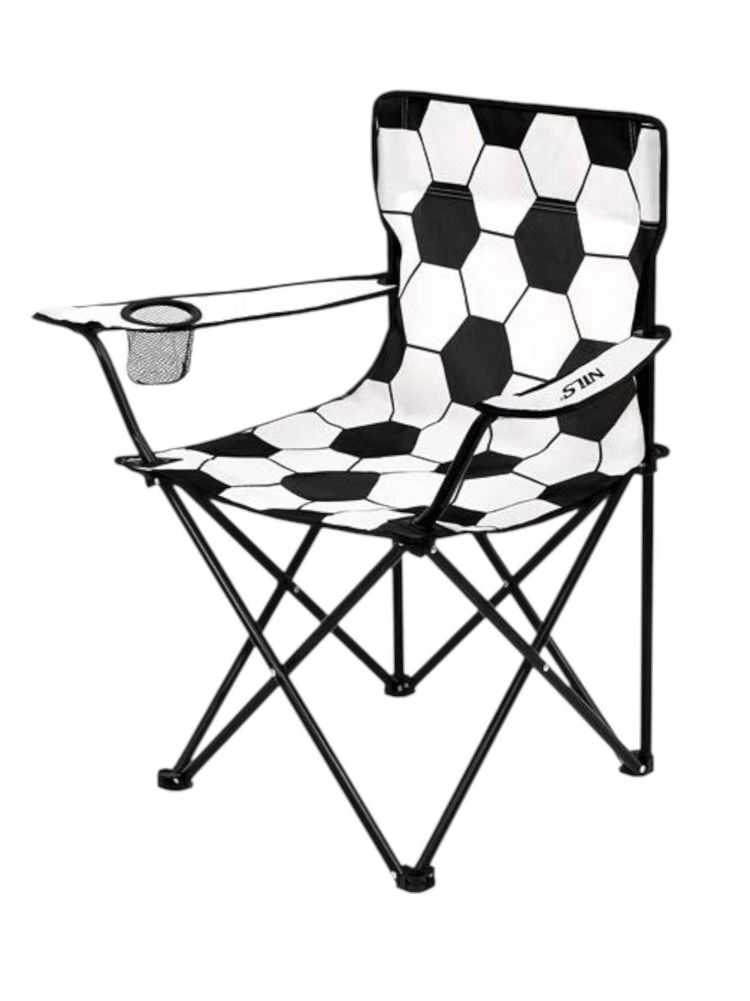 NILS CAMP Campingstuhl NC3303 (Nutzergewicht max. 120 kg) weiss/schwarz