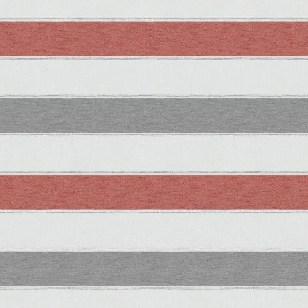 Vorhang Allegra, Neutex for you!, grau St), rot (1 halbtransparent, moderne Streifendessinierung Multifunktionsband