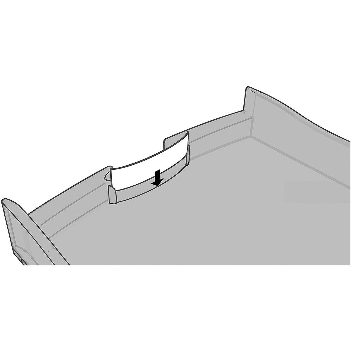 Impuls, 4 stapelbar Schubladenbox HAN mit offen, Schubladen, blau/transparent