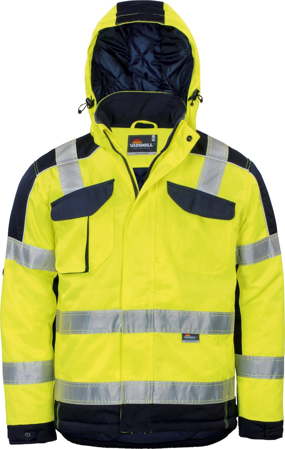 Pka Warnjacke Pilotenjacke Vizwell Arbeitsjacke Warnschutz Winter - Main Image