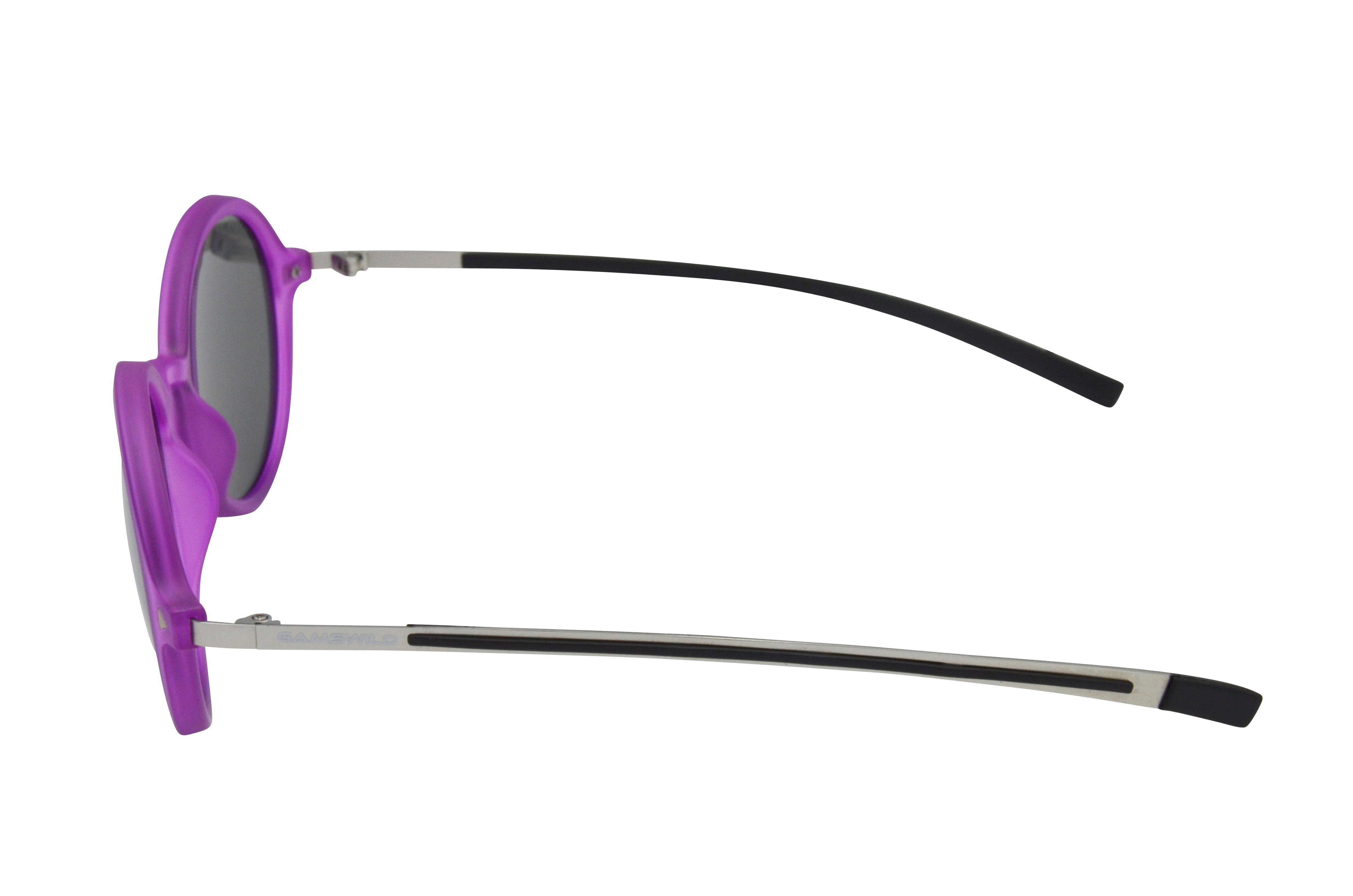 Brille Mode WM3128 weiß, GAMSSTYLE Gamswild blau, Damen, schwarz Sonnenbrille pink, Metallbügel