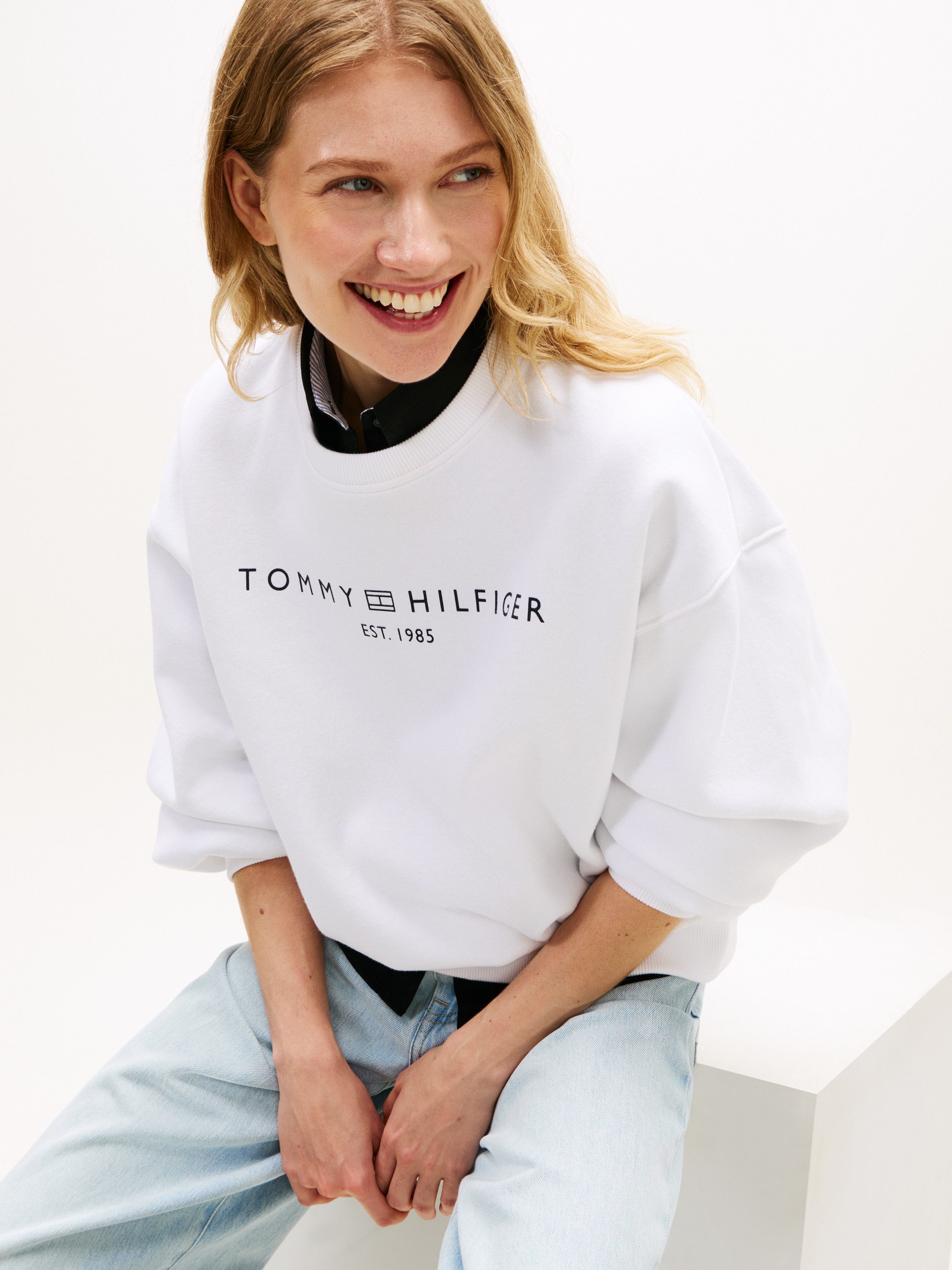 Tommy Hilfiger Sweatshirt EXT CORP LOGO Baumwollmischung günstig online kaufen
