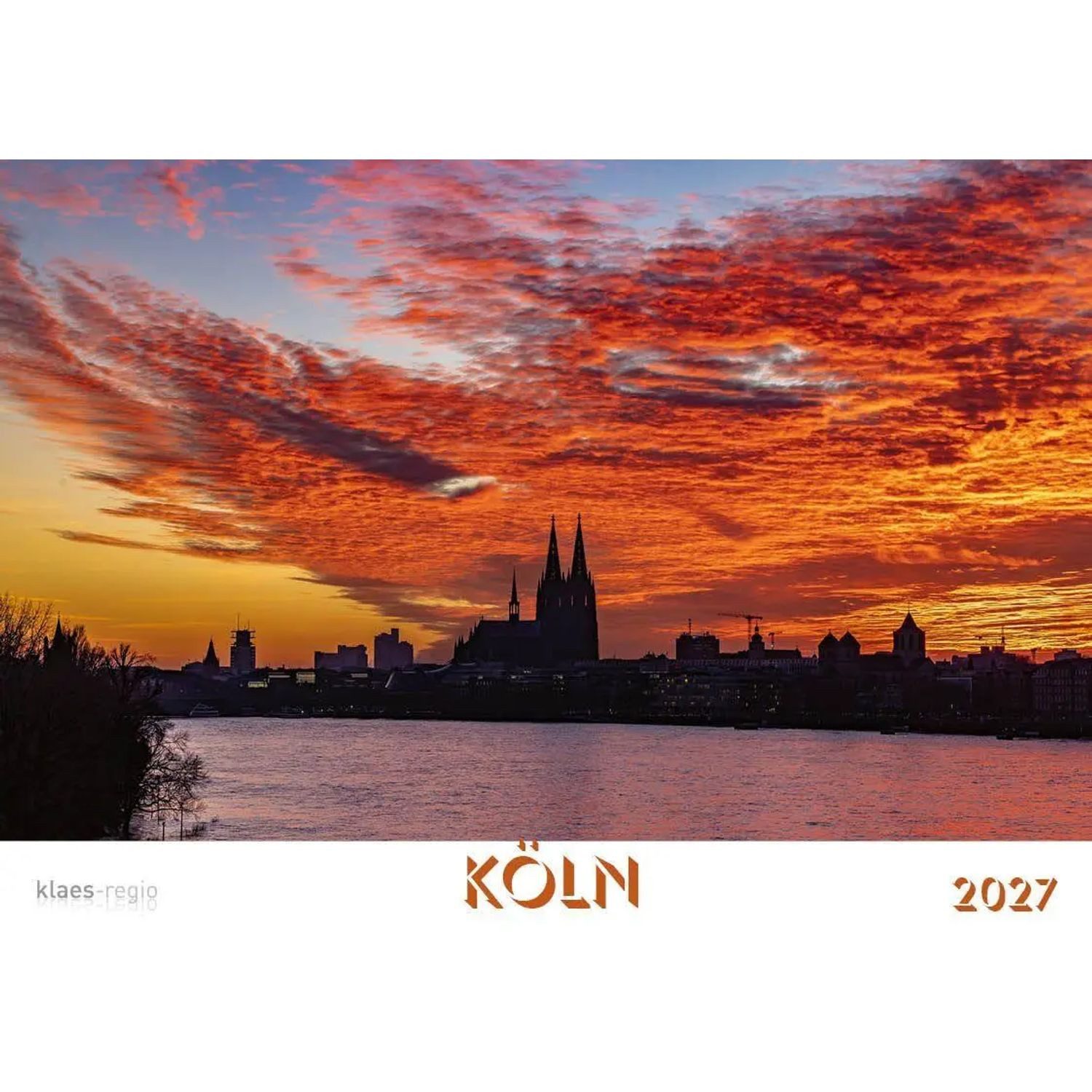 Wandkalender Köln 2027 Bildkalender A4 quer, spiralgebunden