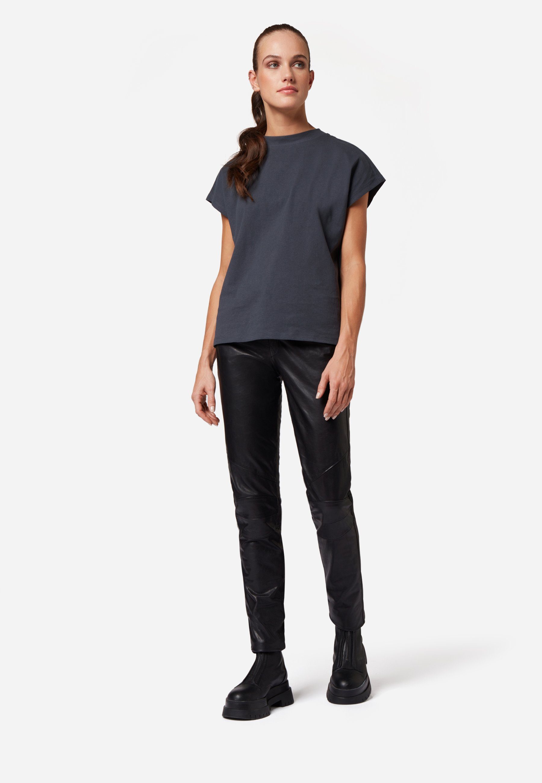 RICANO Lederhose Donna II Lederhose aus Ziegen-Nappa Leder und dezenten Applikationen