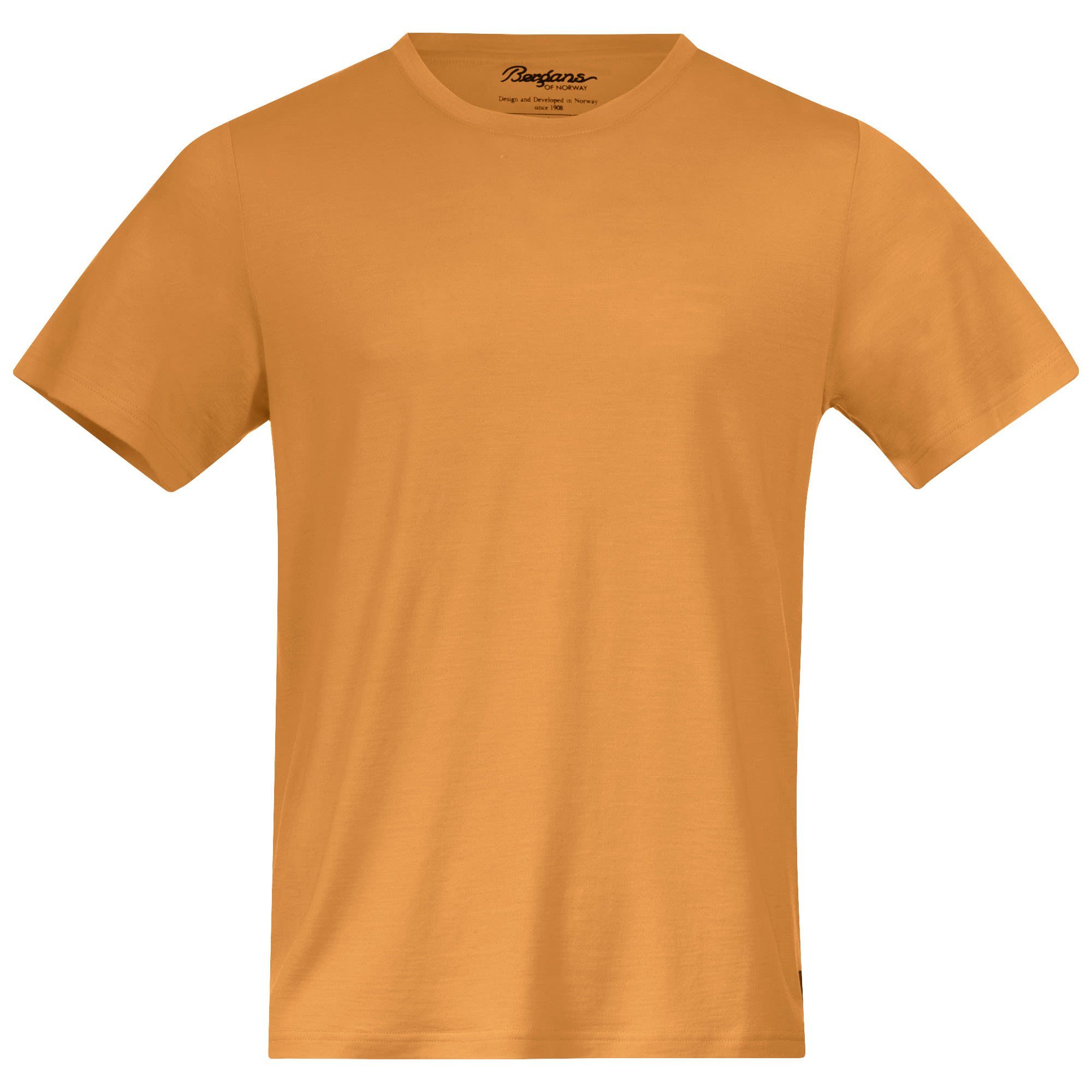 Herren M Urban Tee Bergans Wool Field Bergans T-Shirt Golden Kurzarm-Shirt