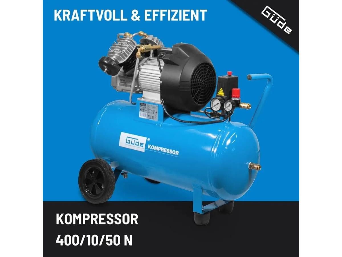 Güde Kompressor 400/10/50 N, 2200 W, max. 10 bar, 50 l, 10 bar max. Betriebsdruck