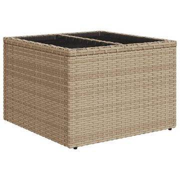 vidaXL Loungesofa 5-tlg. Garten-Sofagarnitur mit Kissen Beige Poly Rattan, 1 Teile