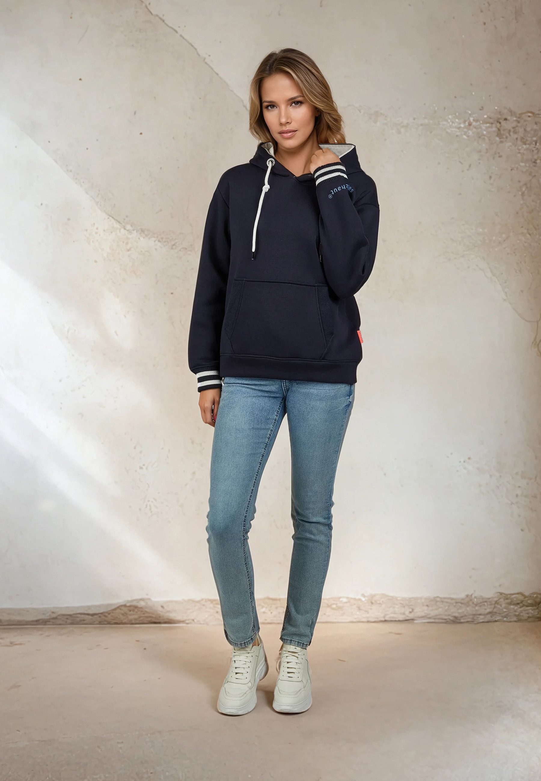 salzhaut Hoodie ÜLKEN Damen Relaxed-Fit günstig online kaufen