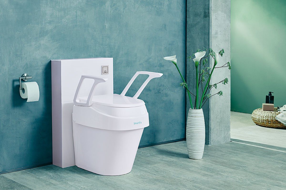 DIETZ® REHA-PRODUKTE Toilettensitzerhöhung Dietz SmartFix Toilettensitzerhöhung 8, 12 oder 15 cm mit Armlehnen