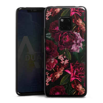 DeinDesign Handyhülle »Rose Blumen Blume Dark Red and Pink Flowers«, Huawei Mate 20 Pro Silikon Hülle Bumper Case Handy Schutzhülle