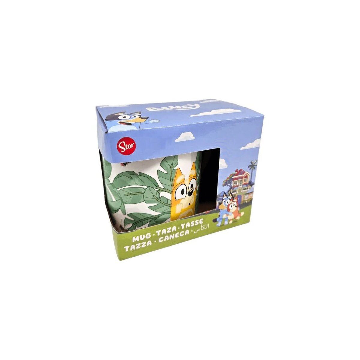 Disney Tasse Bluey Leaves Porzellan Tasse 235 ml, 1-tlg.