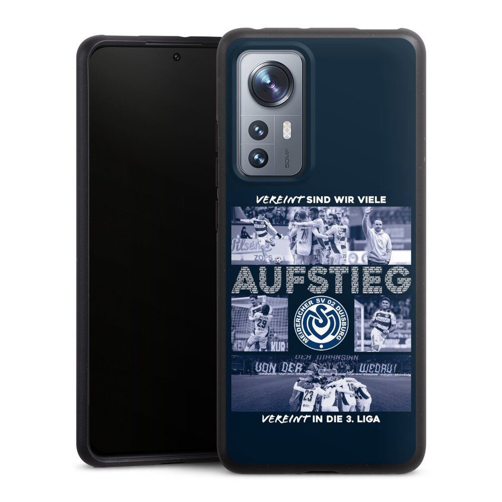 DeinDesign Handyhülle MSV Duisburg Aufstieg Offizielles Lizenzprodukt, Xiaomi 12 5G Organic Case Bio Hülle Nachhaltige Handyhülle