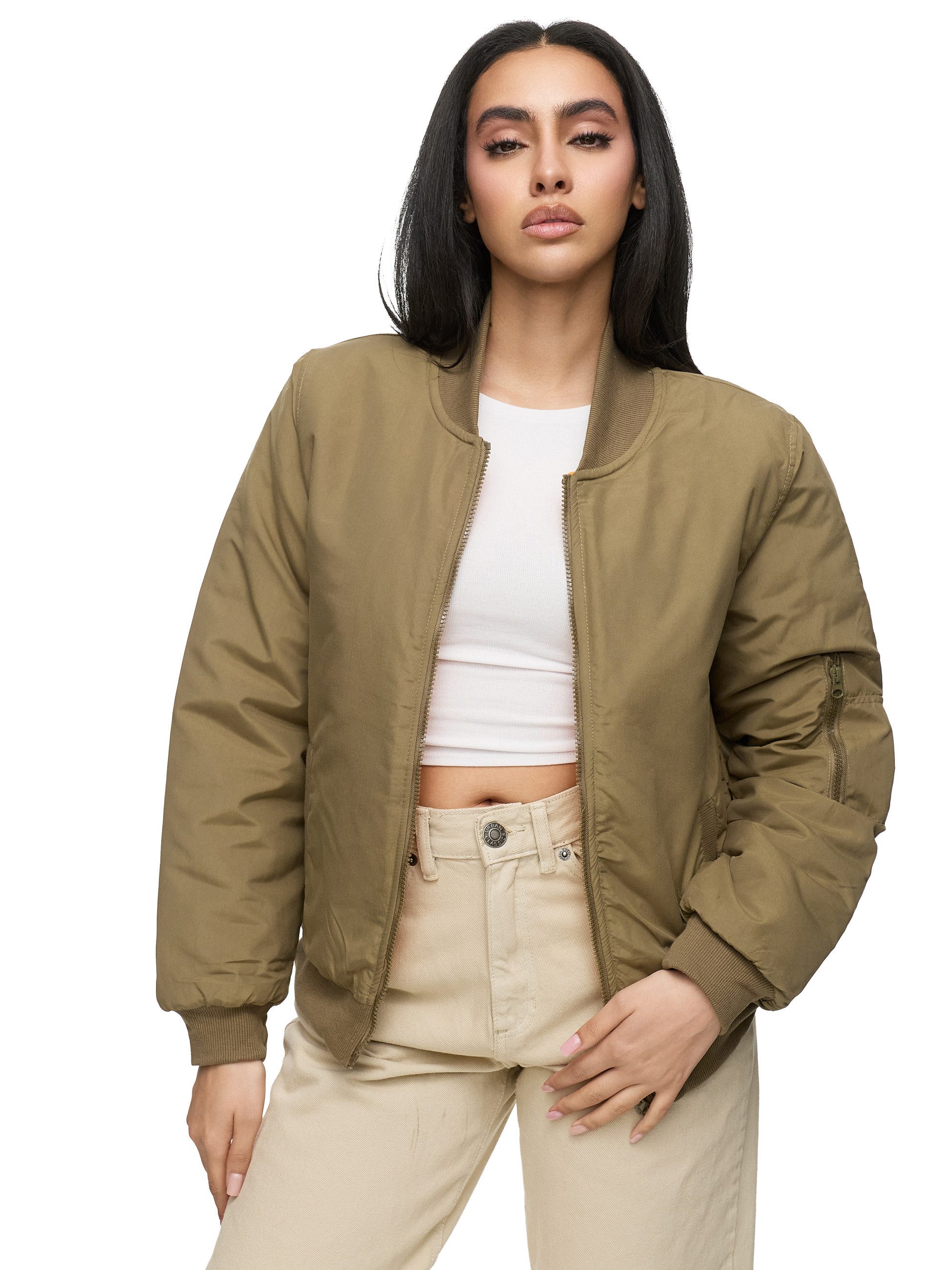 Worldclassca Bomberjacke Worldclassca Damen Bomberjacke mit Reißverschluss günstig online kaufen