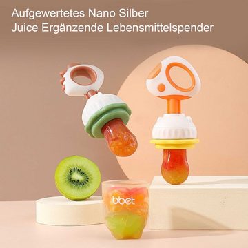 Baby Ja Schnuller Baby Juice Fruit Complement, Fruchtschnuller, Schnuller, BPA frei, Weiches Silikon, umweltfreundliches Material, 2MM Saftloch