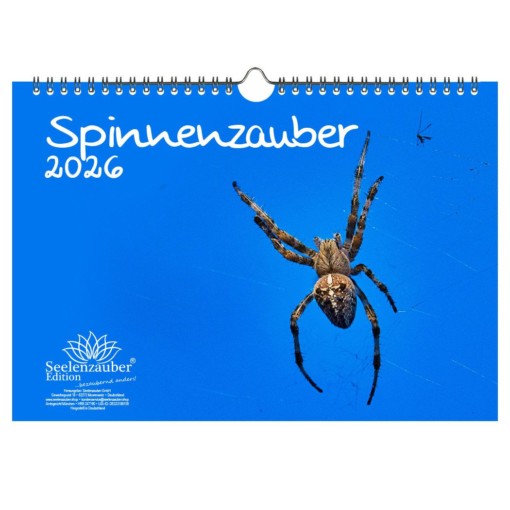Seelenzauber Wandkalender Spinnenzauber DIN A4 Kalender für 2026 - Seelenzauber