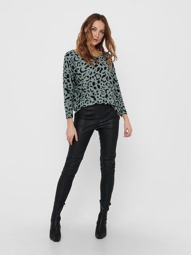 AOP Chinois TOP MOON DOT ONLY 4/5 ONLELCOS Green 3/4-Arm-Shirt JRS