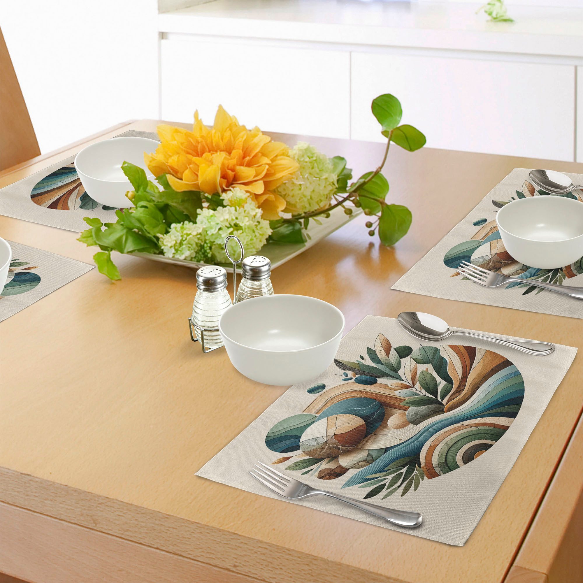 Abakuhaus Platzset Waschbare Stoff Esszimmer Küche günstig online kaufen