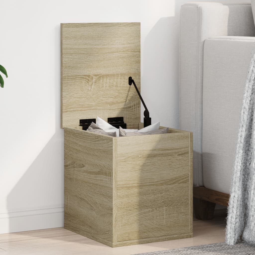 vidaXL Aufbewahrungsbox Truhe Sonoma-Eiche 30x35x35 cm Holzwerkstoff (1 St)