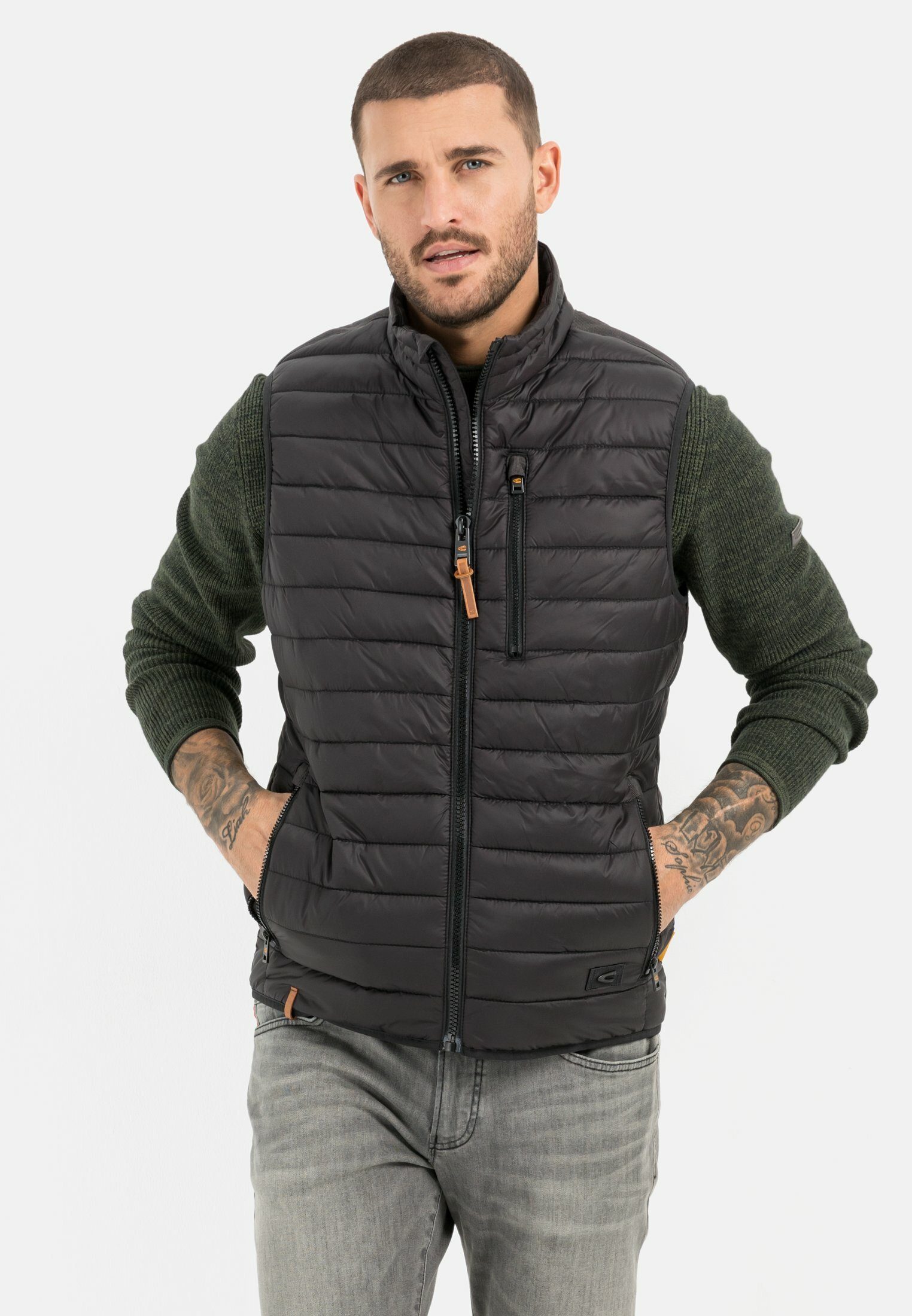 Steppweste mit horizontaler Steppung aus recyceltem Polyester