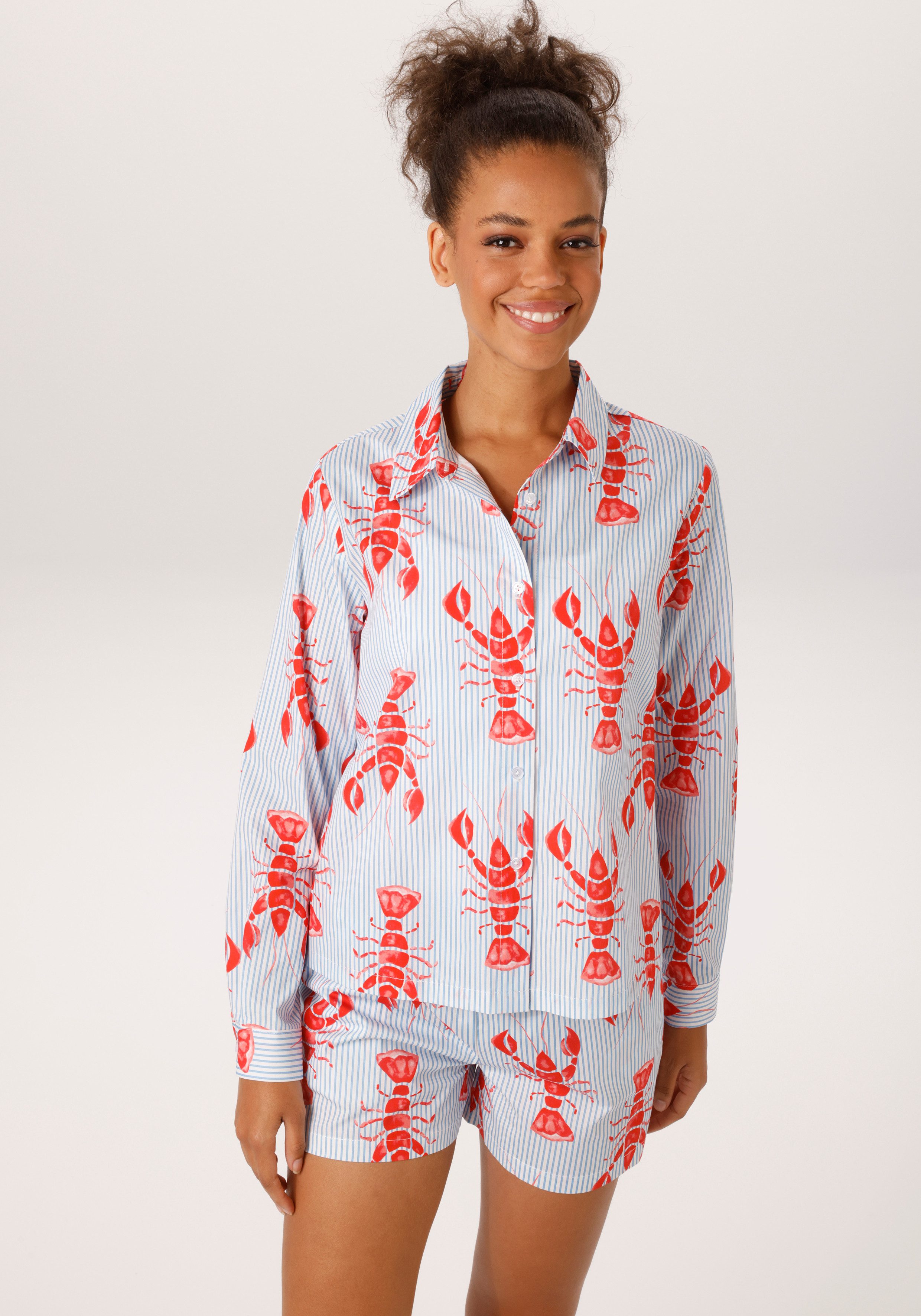 Aniston CASUAL Hemdbluse, gestreift und mit Krebsen bedruckt - NEUE KOLLEKTION. € 39,99, (€ 39,99 pro 1 Stk).