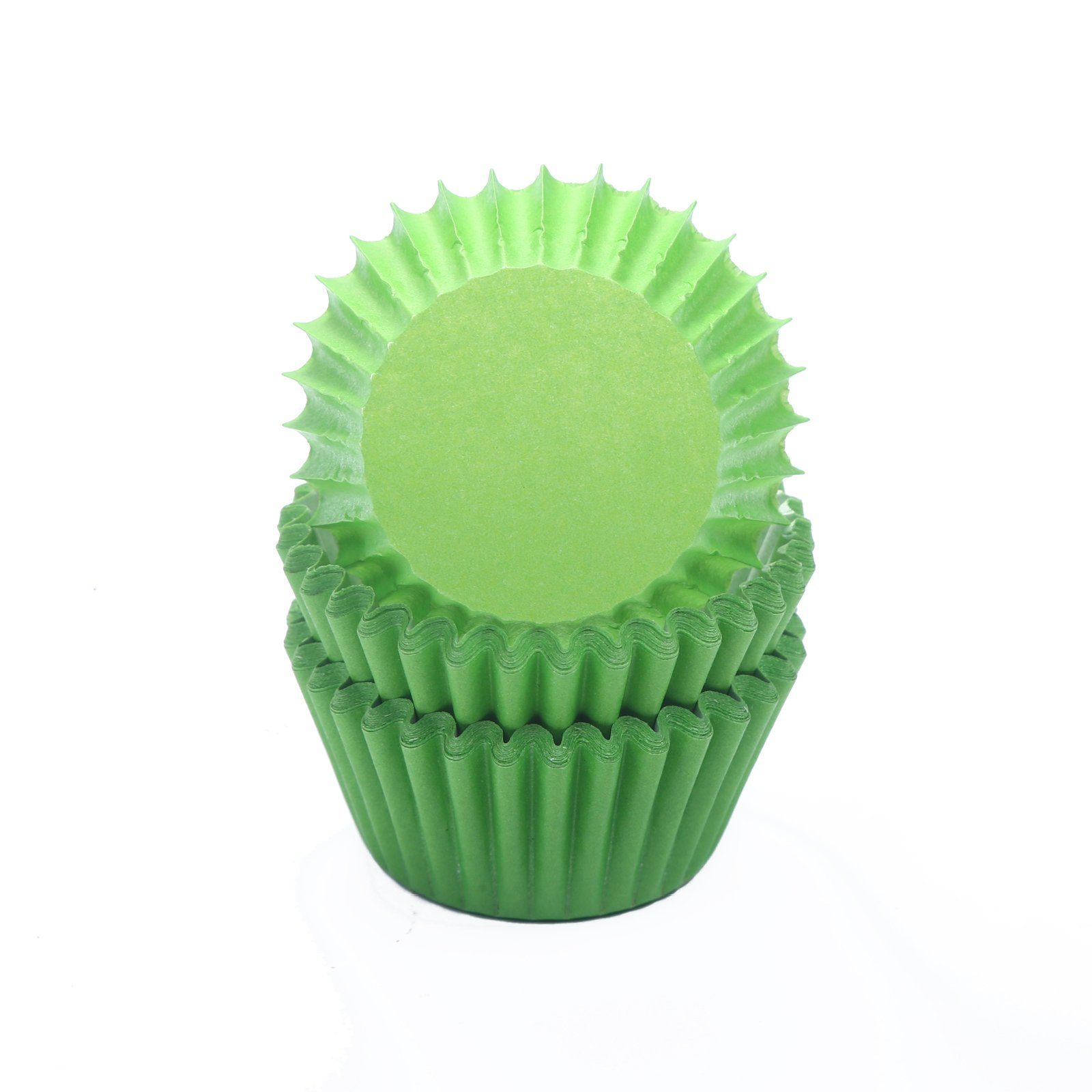 Miss Bakery's House Muffinform Mini Muffinförmchen, (Grün 200-tlg), kleine Papierbackförmchen für Mini-Cupcakes und Minimuffins | Muffinformen