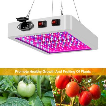 Avisto Pflanzenlampe LED Pflanzenlicht volles Spektrum Indoor Pflanzenwachstumslicht, 216 Anzahl der LED-Perlen, IP65 Wasserdichtigkeit, Duale Schalterkonstruktion