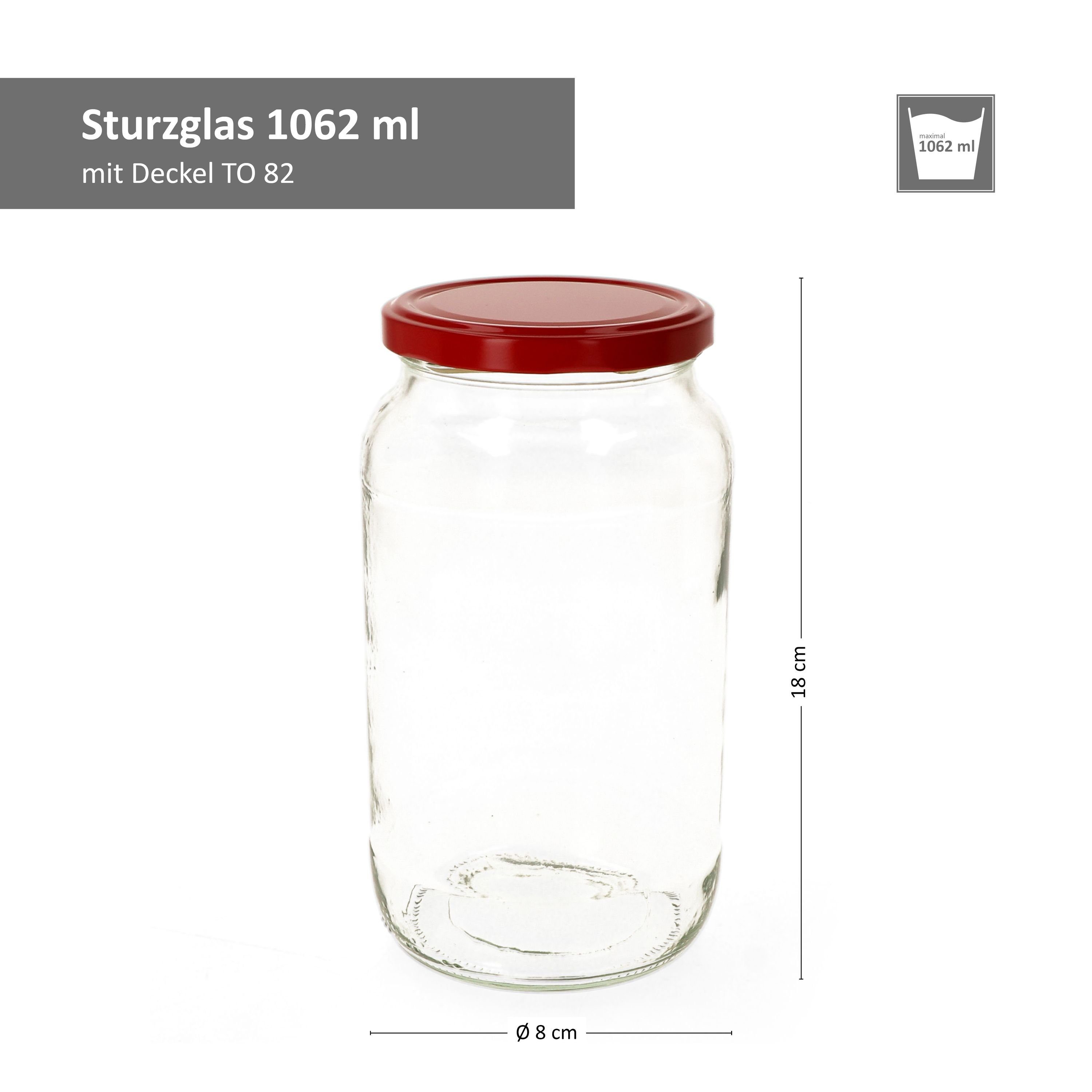 Set To Piros Glas ml 1062 82 12er Rundglas incl. Rezeptheft, MamboCat Diamant Einmachglas Deckel