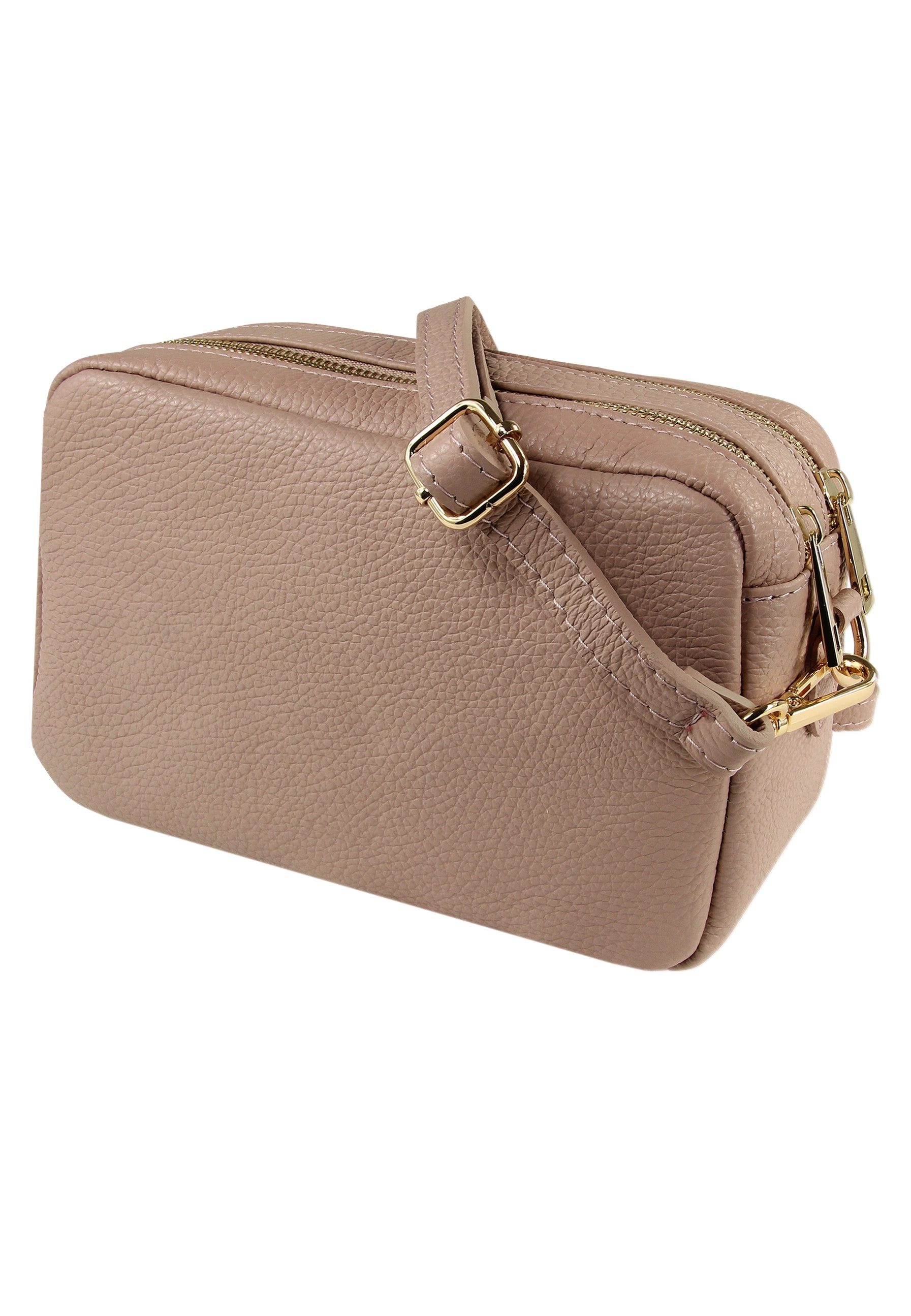 Toscanto Umhängetasche Toscanto rosafarbene mittel 22x15x9cm (Umhängetasche), Damen Umhängetasche Echtes Leder, rosa. Reduzierter Preis € 67,13. Unverbindliche Preisempfehlung € 76,45