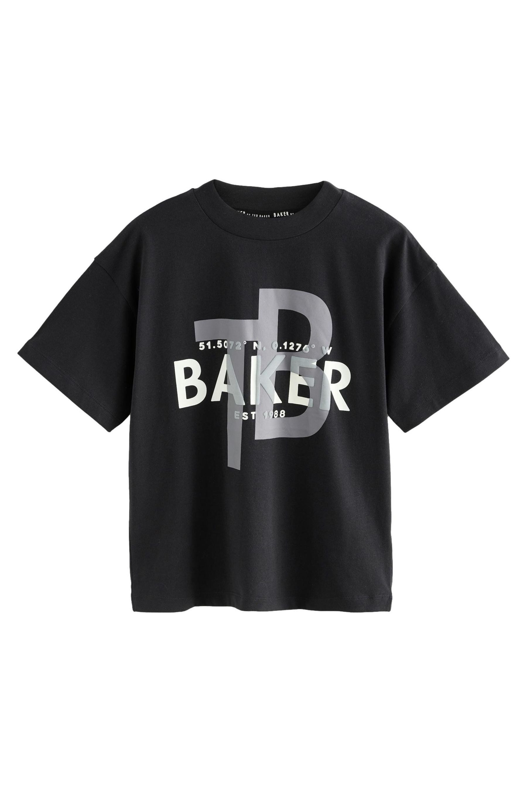 T-Shirt Baker by Ted Baker Oversized T-Shirt mit Grafik
