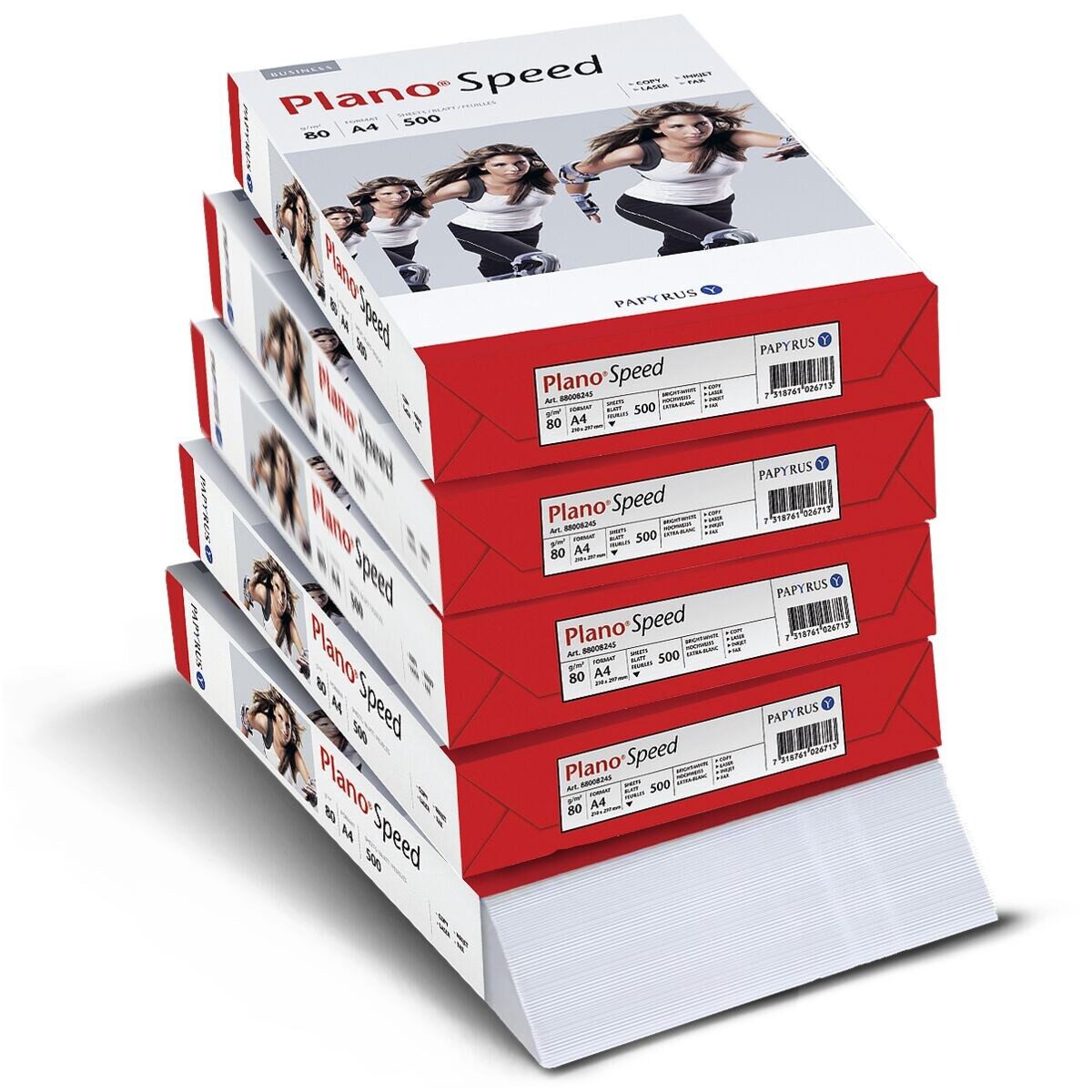 PLANO Druckerpapier Plano Speed, DIN A4, 80 g/m², 148 CIE, 5x 500 Blatt