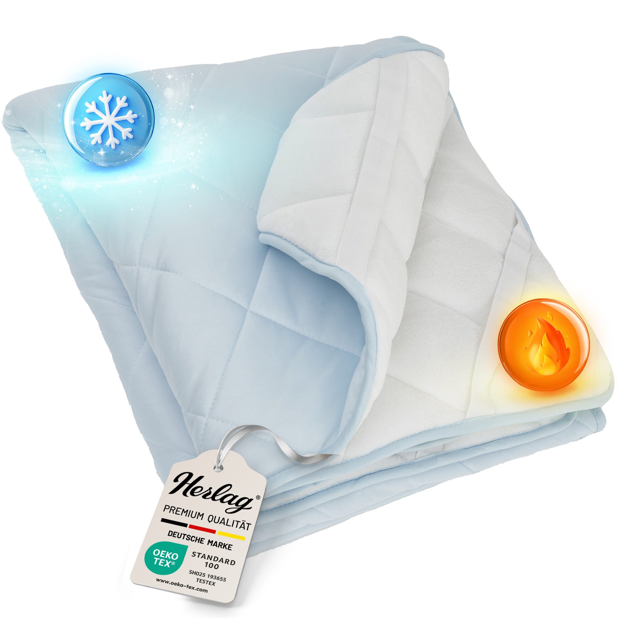 Matratzenauflage 2-in-1 Ganzjahresauflage Sommer- & Winter Kühlend & Wärmen günstig online kaufen