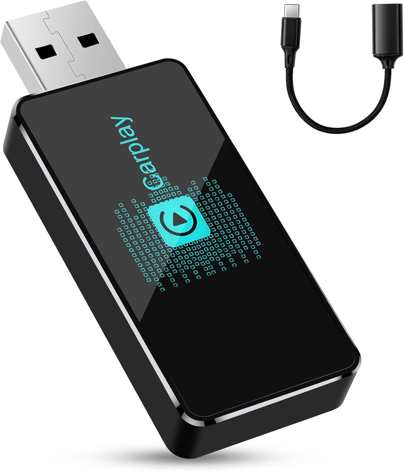 Vivitar CarPlay Wireless Adapte für iPhone – 2025 Neueste Version USB-Adapter 3,5-mm-Klinke zu USB Typ A, Wireless USB Carplay Stick Plug & Play für iOS 10+ Schnelle Verbindung