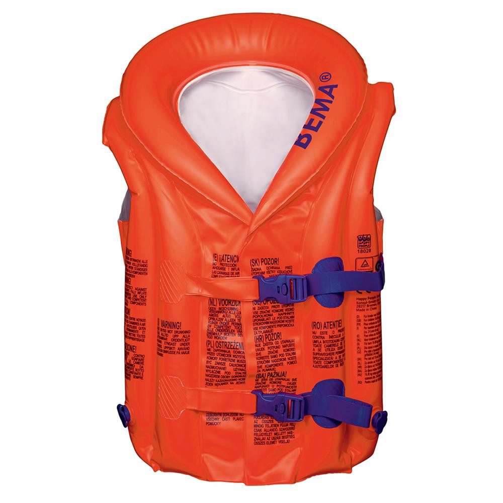 Bema Schwimmweste Aufblasbare Schwimmweste, Aufblasbare Schwimmweste für 2-6 Jahre 15-30 kg Schwimmlernhilfe