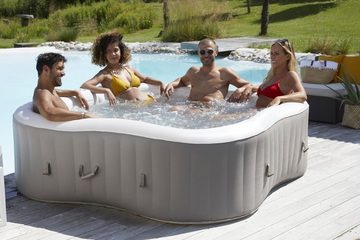 Infinite Spa Whirlpool ELITE PLUS 900l, (Set), in Kleeblattform, aufblasbar, BxLxH: 198x198x65 cm, für 4 Personen