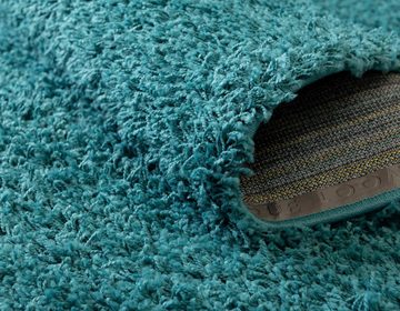 Hochflor-Teppich Shaggy Shag, Myflair Möbel & Accessoires, rechteckig, Höhe: 38 mm, gewebt, Uni Farben, ideal im Wohnzimmer & Schlafzimmer